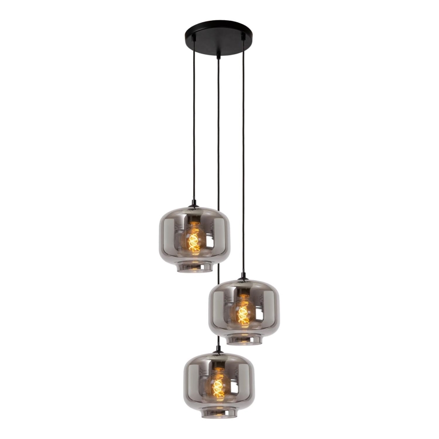 Lucide 46413/13/65 - Lestenec na vrvici MEDINE 3xE27/40W/230V dimna