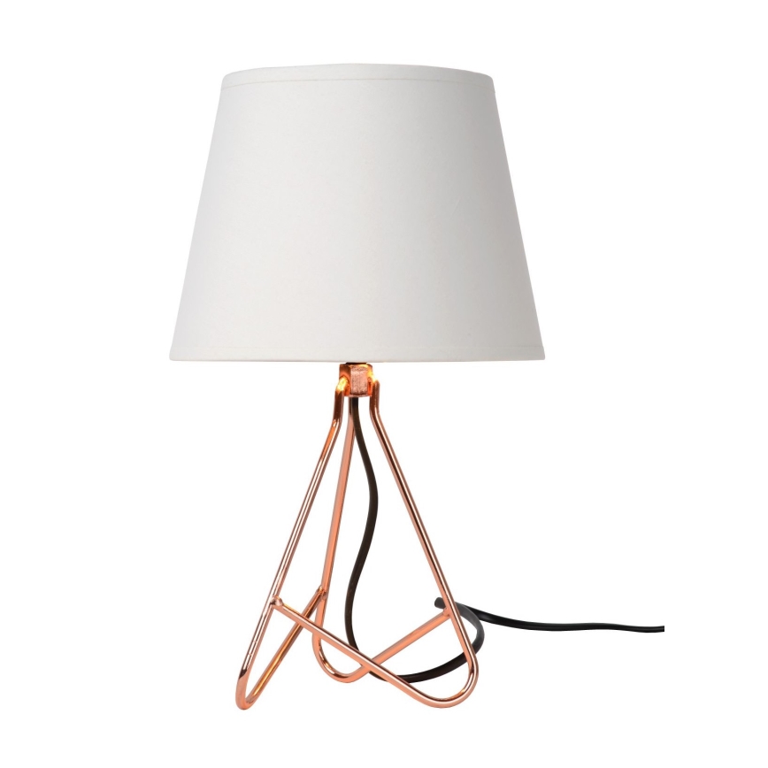 Lucide 47500/81/17 - Namizna svetilka GITTA 1xE14/40W/230V bela