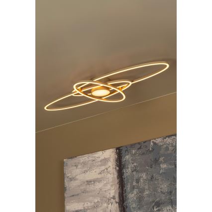 Lucide 53117/58/41 - LED stropna svetilka GALACTICA z možnostjo zatemnitve LED/60W/230V 2700K 41x101 cm + daljinski upravljalnik