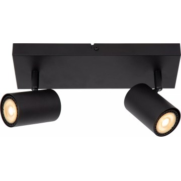 Lucide 53910/02/30 - Smerna svetilka AMIGO 2xGU10/40W/230V črna