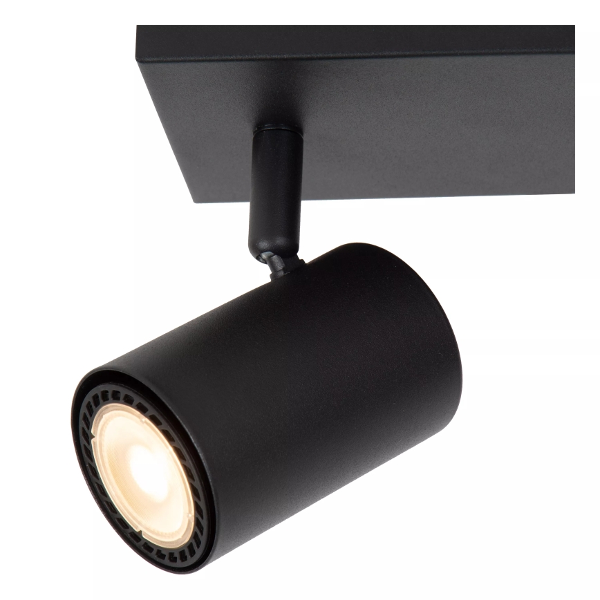 Lucide 53910/02/30 - Smerna svetilka AMIGO 2xGU10/40W/230V črna