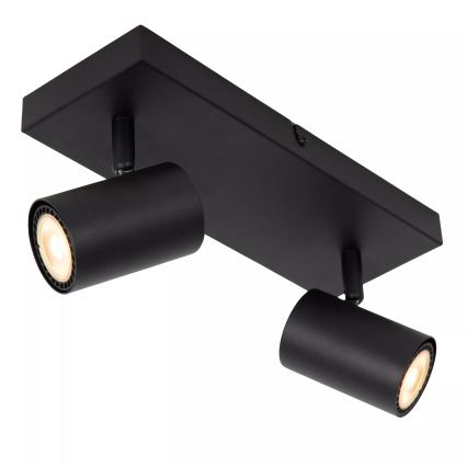 Lucide 53910/02/30 - Smerna svetilka AMIGO 2xGU10/40W/230V črna