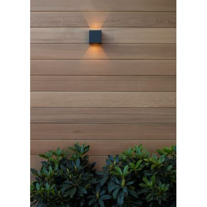 Lucide 69200/06/30 - LED Zunanja stenska svetilka AXI 2xLED/7W/230V IP54 črna