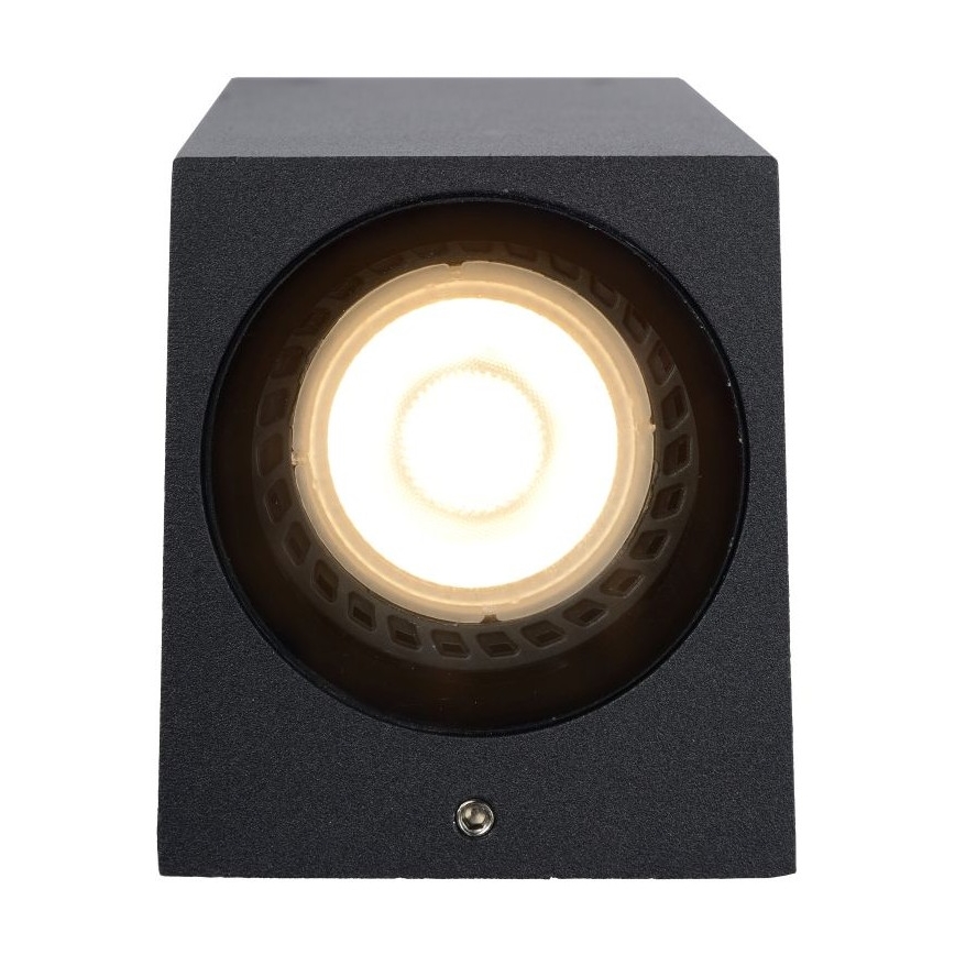 Lucide 69800/02/30 - Zunanja stenska svetilka ZARO 2xGU10/35W/230V IP44 črna
