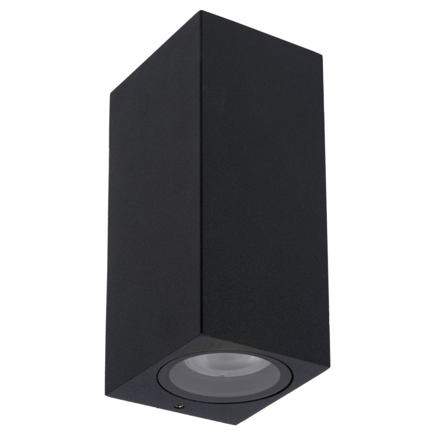 Lucide 69800/02/30 - Zunanja stenska svetilka ZARO 2xGU10/35W/230V IP44 črna