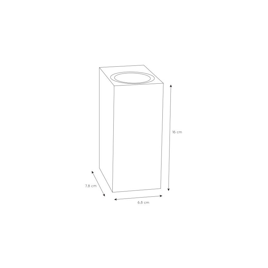 Lucide 69800/02/30 - Zunanja stenska svetilka ZARO 2xGU10/35W/230V IP44 črna