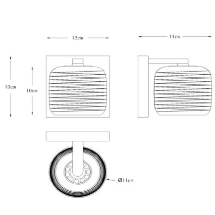 Lucide 70284/01/11 - Stenska svetilka ERYN 1xG9/42W/230V