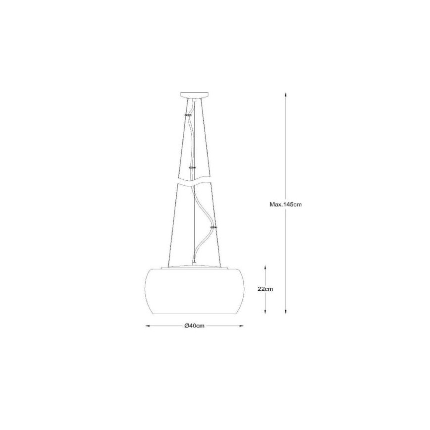 Lucide 70463/05/11 - Obesna svetilka PEARL 5xG9/28W/230V