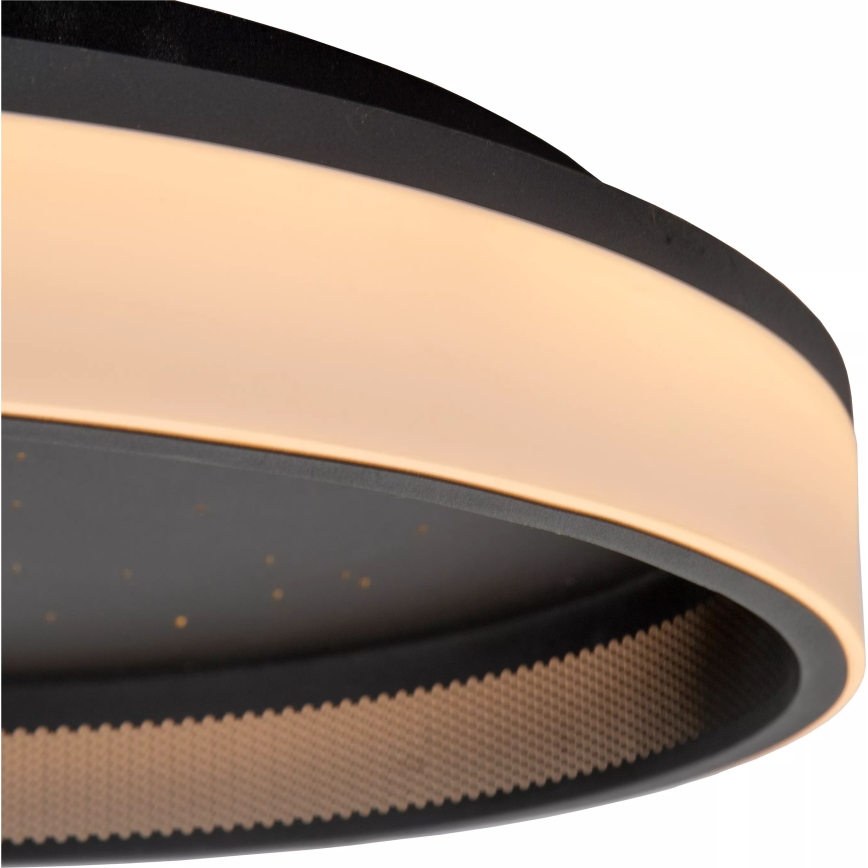Lucide 71102/40/30 - LED Zatemnitvena stropna svetilka ESTREJA LED/40W/230V 2500-3000K pr. 40 cm črna + Daljinski upravljalnik