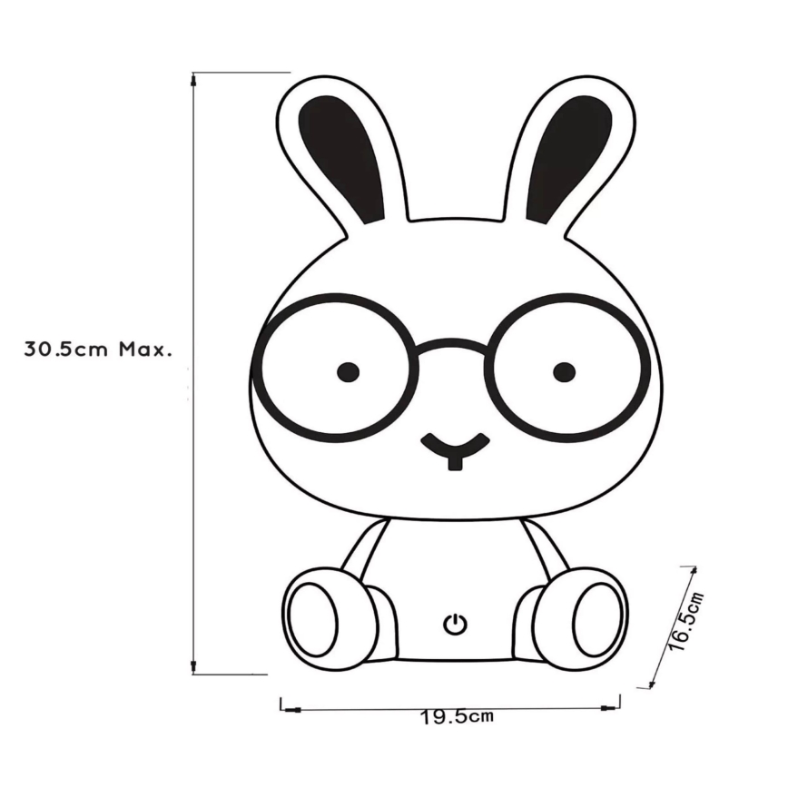 Lucide 71591/03/66 - LED Zatemnitvena namizna svetilka DODO LED/3W/230V kunec