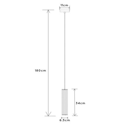 Lucide 73406/01/30 - Lestenec na vrvici LIONEL 1xE27/60W/230V