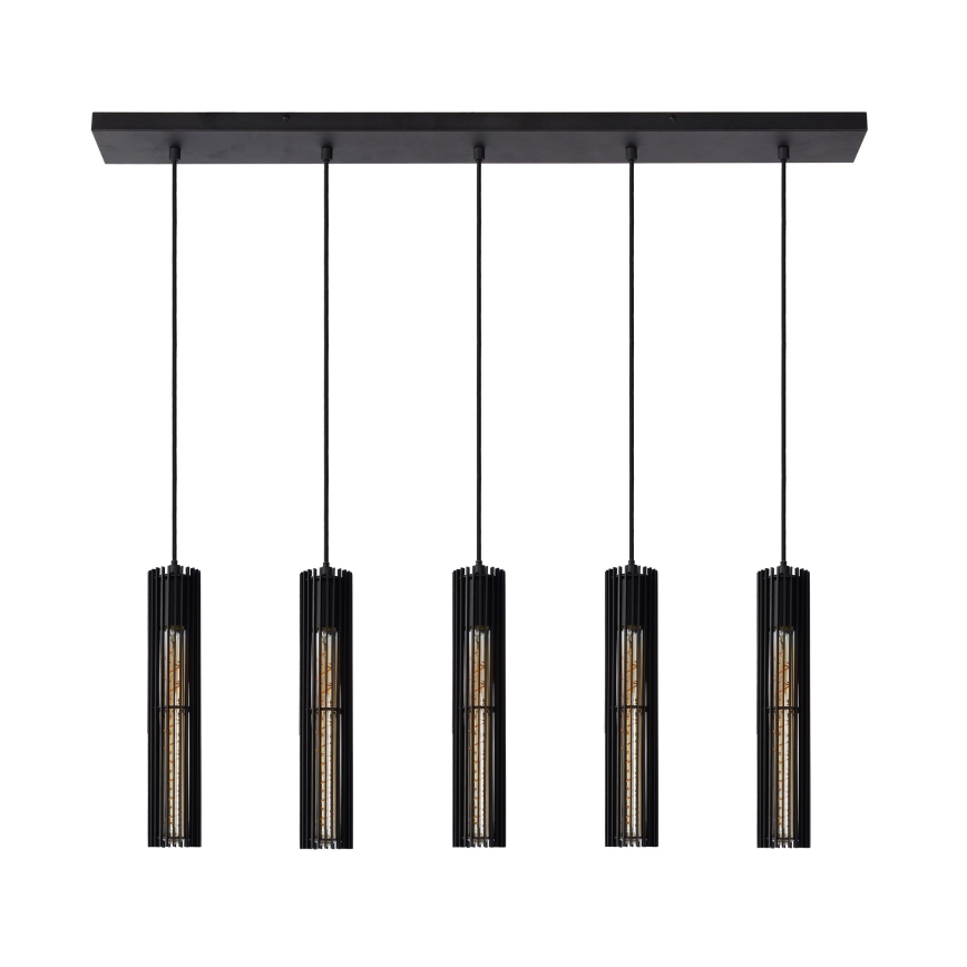 Lucide 73406/05/30 - Lestenec na vrvici LIONEL 5xE27/60W/230V