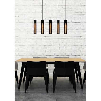 Lucide 73406/05/30 - Lestenec na vrvici LIONEL 5xE27/60W/230V