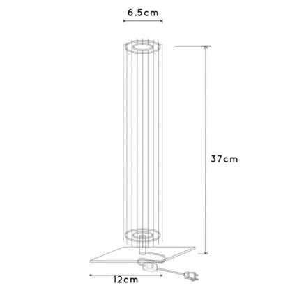 Lucide 73506/01/30 - Namizna svetilka LIONEL 1xE27/60W/230V
