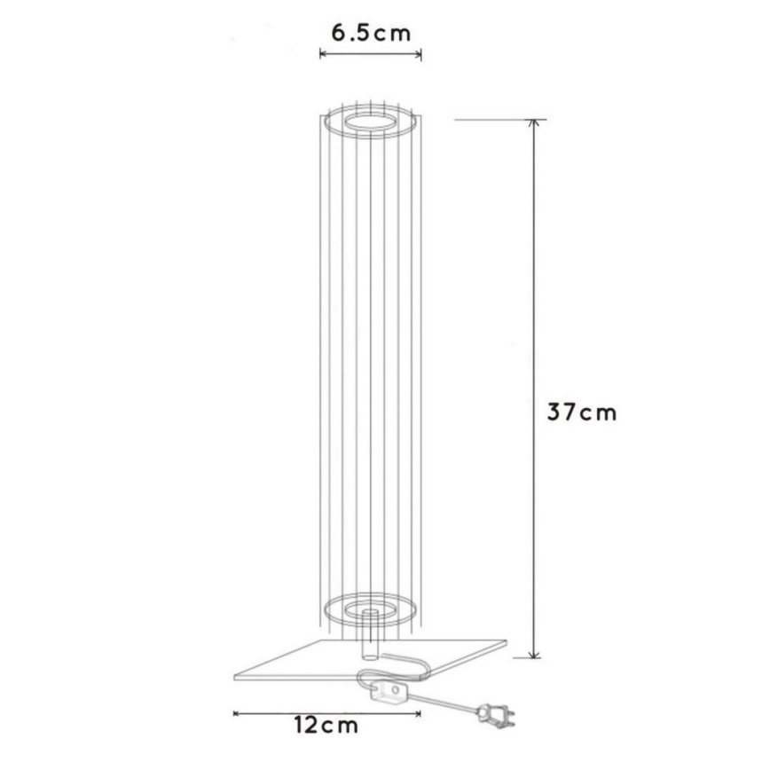 Lucide 73506/01/30 - Namizna svetilka LIONEL 1xE27/60W/230V