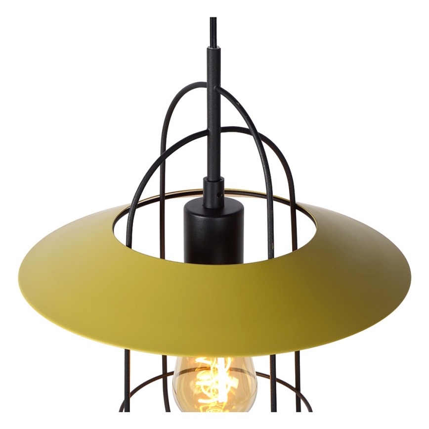 Lucide 74309/01/34 - Lestenec na vrvici MASSON 1xE27/40W/230V rumen