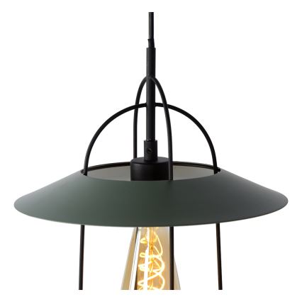 Lucide 74309/01/37 - Lestenec na vrvici MASSON 1xE27/40W/230V turkizna