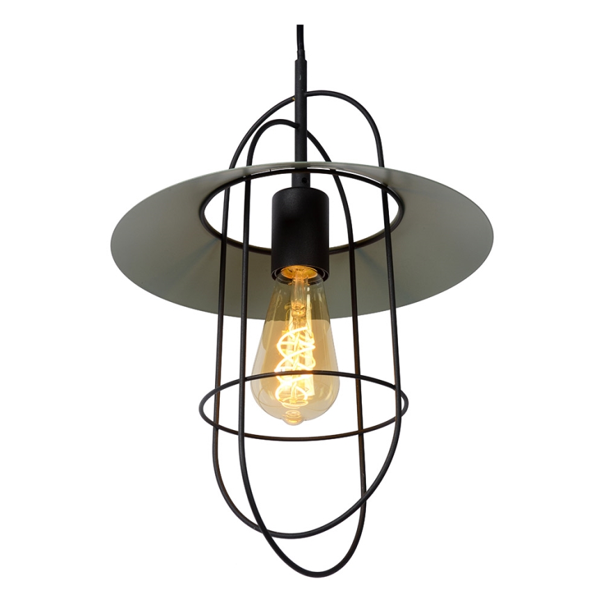 Lucide 74309/01/37 - Lestenec na vrvici MASSON 1xE27/40W/230V turkizna