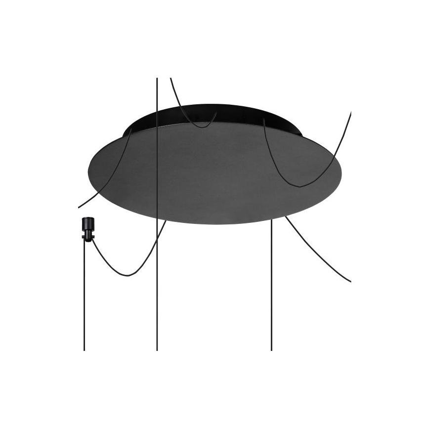 Lucide 74403/06/30 - LED Zatemnitveni lestenec na vrvici LORENZ 6xLED/4W/230V pajek črna