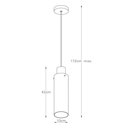 Lucide 74404/01/65 - Lestenec na vrvici ORLANDO 1xE27/40W/230V