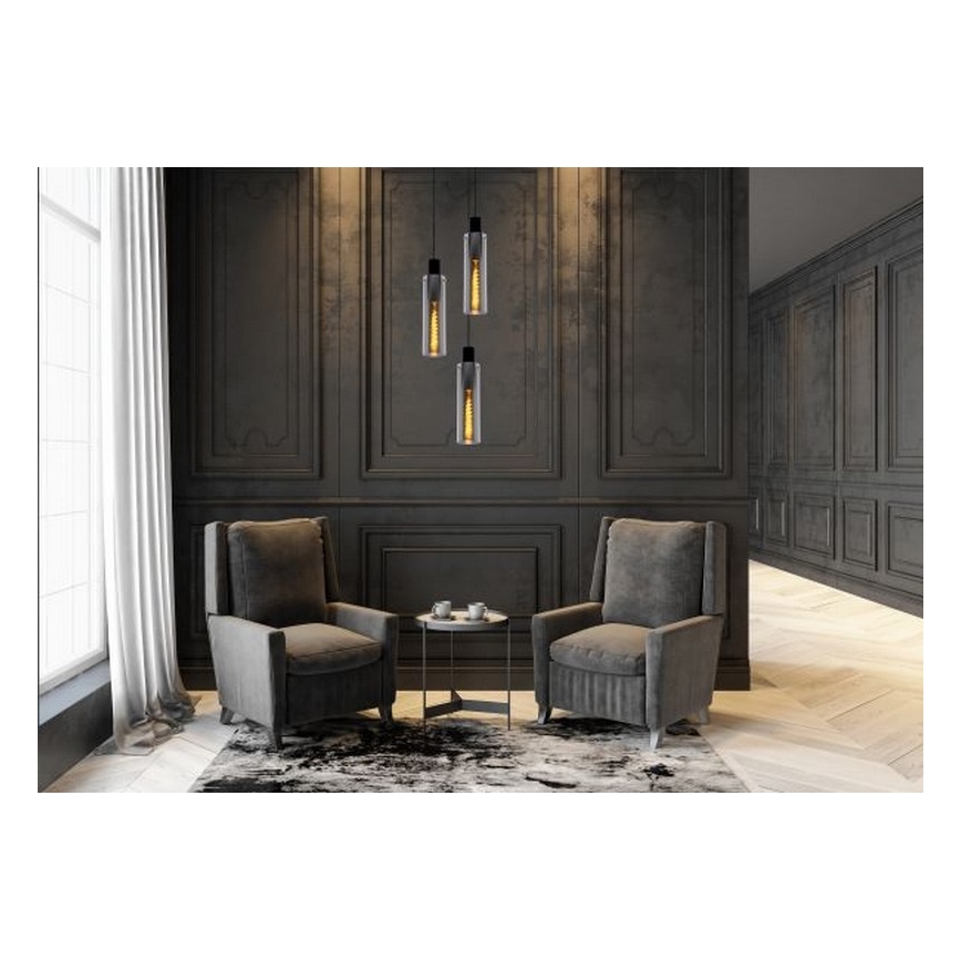 Lucide 74404/13/65 - Lestenec na vrvici ORLANDO 3xE27/40W/230V