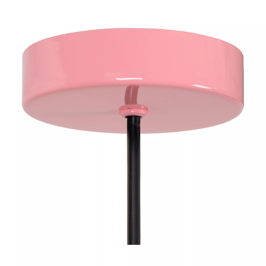 Lucide 74417/01/66 - Lestenec na vrvici MACARONS 1xE27/40W/230V pr. 24,5 cm roza
