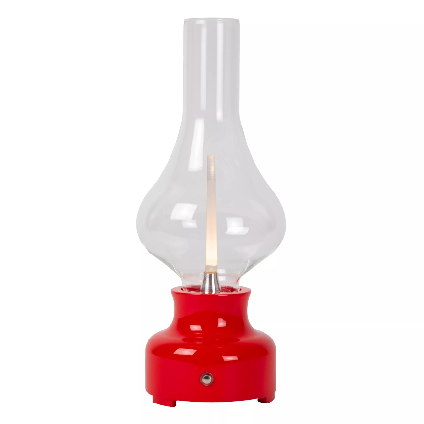 Lucide 74516/02/32 - LED Zatemnitvena namizna svetilka na dotik JASON LED/2W/230V USB 2000 mAh rdeča