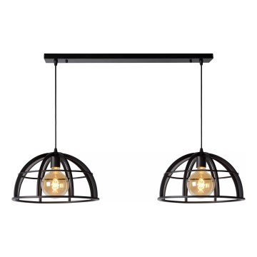 Lucide 76464/02/30 - Lestenec na vrvici DIKRA 2xE27/60W/230V