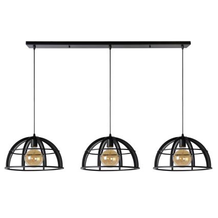 Lucide 76464/03/30 - Lestenec na vrvici DIKRA 3xE27/60W/230V