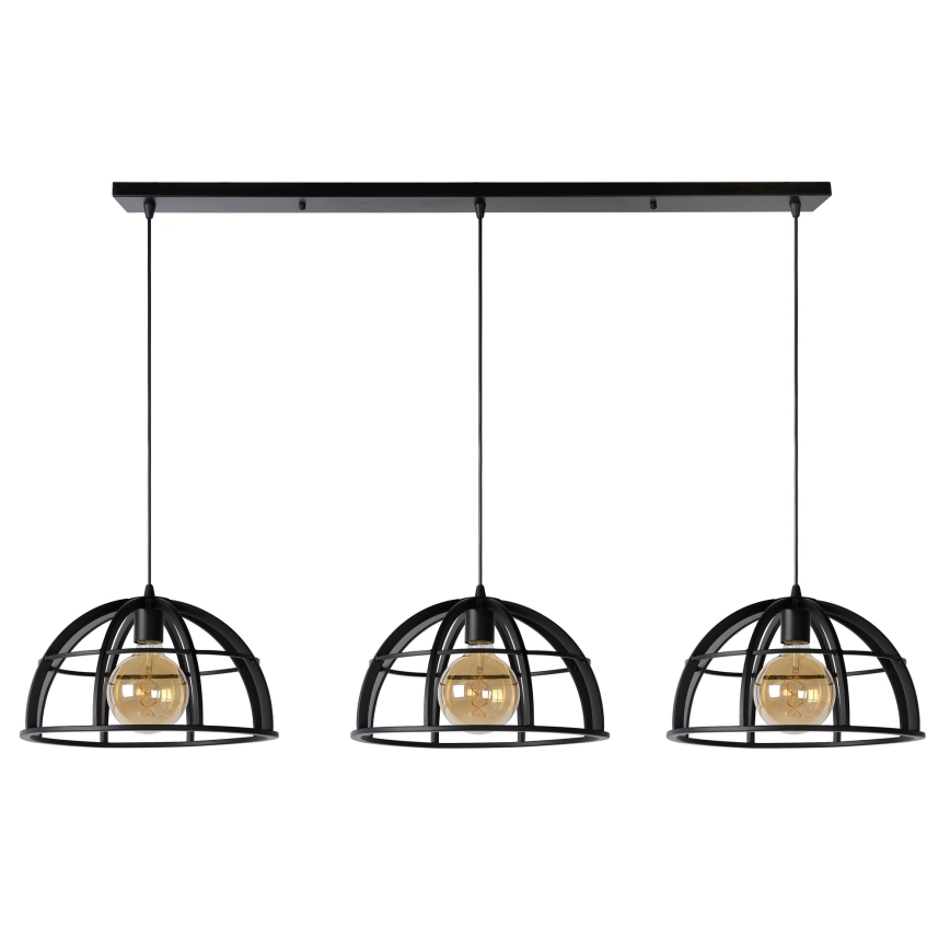 Lucide 76464/03/30 - Lestenec na vrvici DIKRA 3xE27/60W/230V