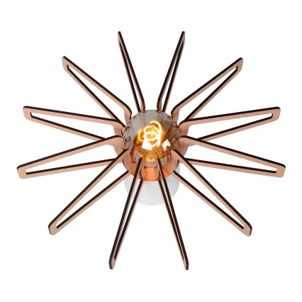 Lucide 77184/45/31 - Stropna svetilka ZIDANE 1xE27/15W/230V bela/rjava