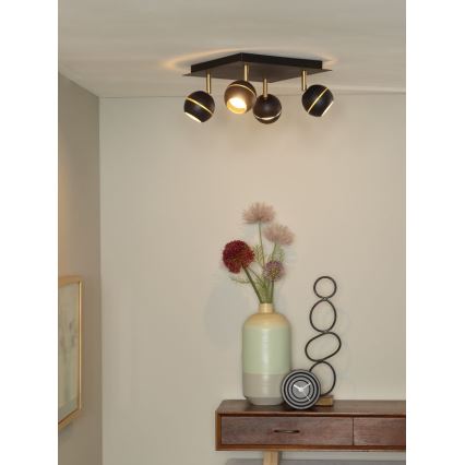 Lucide 77975/20/30 - LED reflektor BINARI 4xLED/5W/230V črn