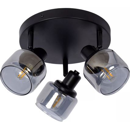 Lucide 77979/13/30 - Reflektor BJORN 3xE14/40W/230V črna