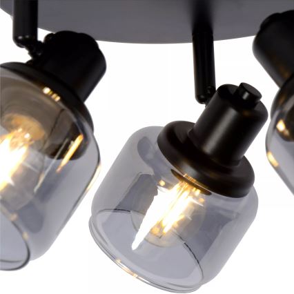 Lucide 77979/13/30 - Reflektor BJORN 3xE14/40W/230V črna
