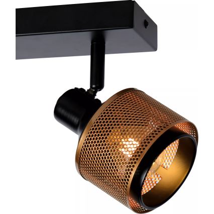 Lucide 77980/02/30 - Reflektor RAFA 2xE14/40W/230V črna/bron