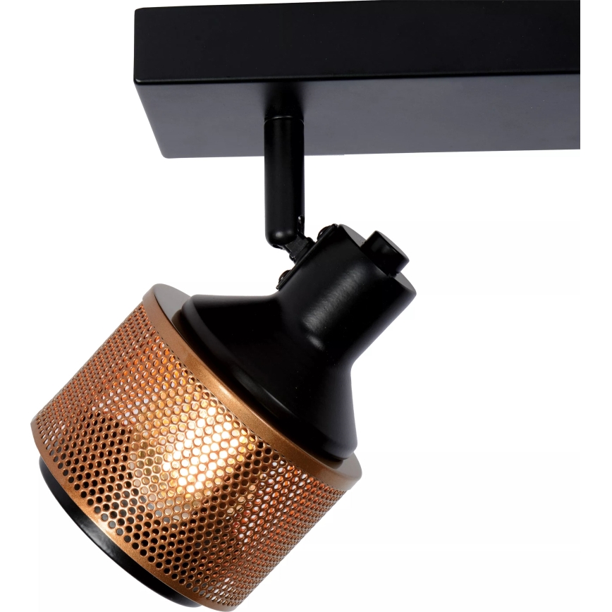 Lucide 77980/02/30 - Reflektor RAFA 2xE14/40W/230V črna/bron