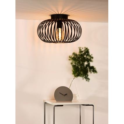 Lucide 78174/40/30 - Stropna svetilka MANUELA 1xE27/60W/230V pr. 39,5 cm črna