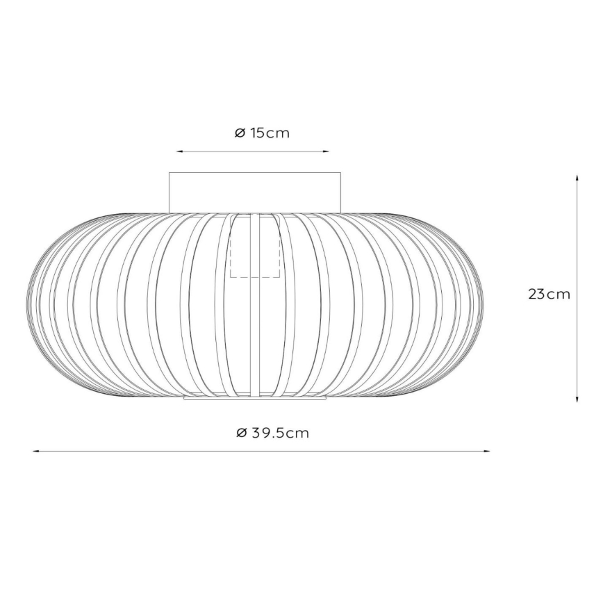 Lucide 78174/40/33 - Stropna svetilka MANUELA 1xE27/60W/230V pr. 39,5 cm zelena