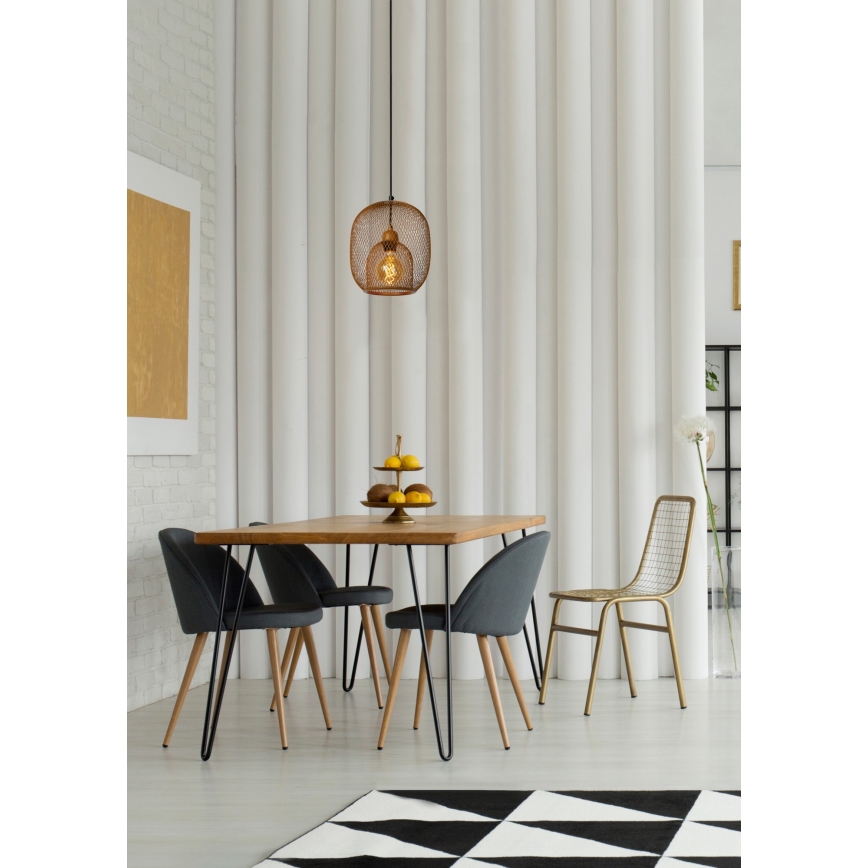 Lucide 78396/01/43 - Lestenec na vrvici JERREL 1xE27/40W/230V rjav