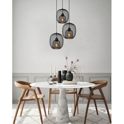 Lucide 78396/03/30 - Lestenec na vrvici JERREL 3xE27/40W/230V