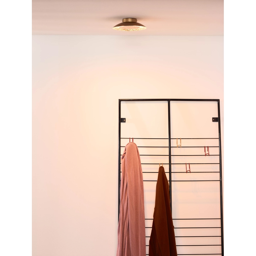 Lucide 79177/06/01 - LED stropna svetilka FOSKAL LED/6W/230V 21,5 cm medenina