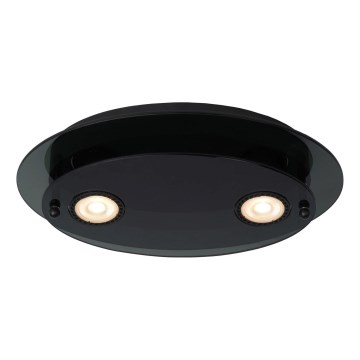 Lucide 79181/02/30 - Stropna svetilka OKNO 2xGU10/5W/230V črna