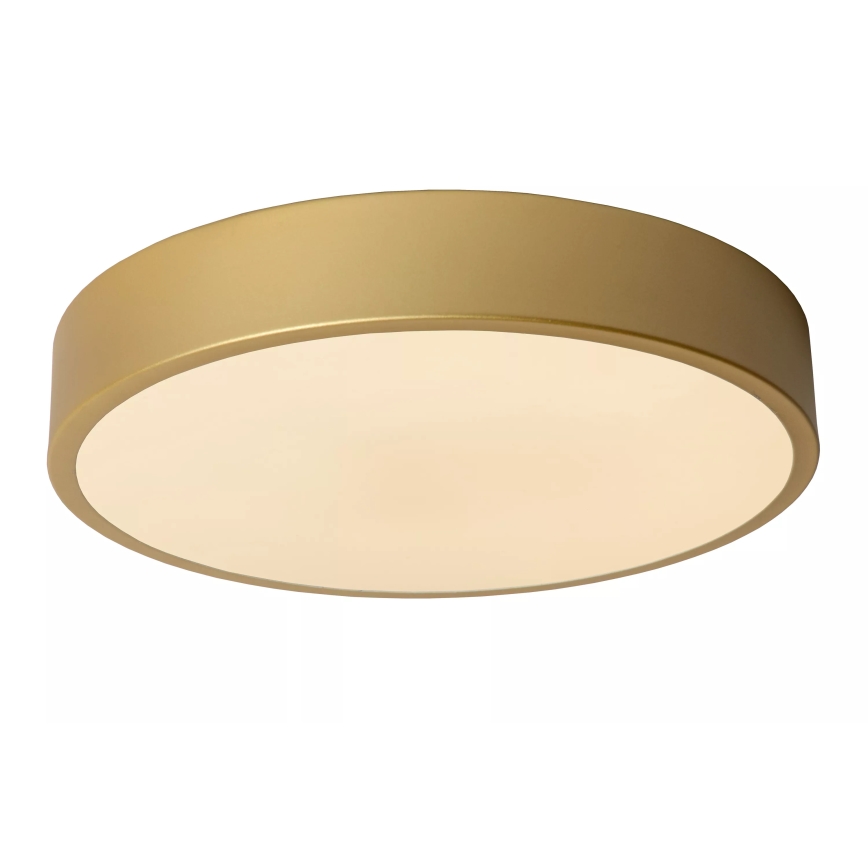 Lucide 79185/30/02 - LED Zatemnitvena stropna svetilka UNAR LED/18W/230V pr. 30 cm zlata