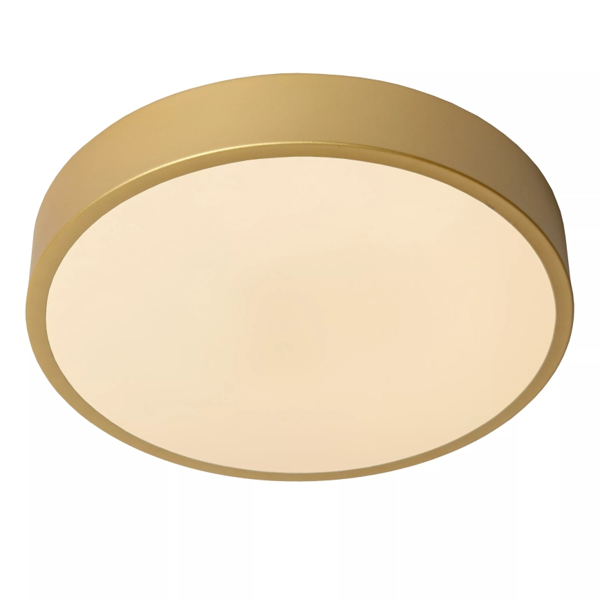 Lucide 79185/30/02 - LED Zatemnitvena stropna svetilka UNAR LED/18W/230V pr. 30 cm zlata