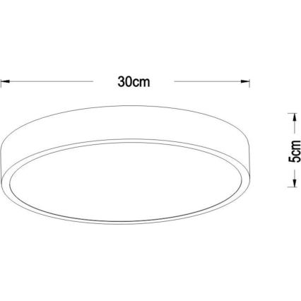Lucide 79185/30/02 - LED Zatemnitvena stropna svetilka UNAR LED/18W/230V pr. 30 cm zlata