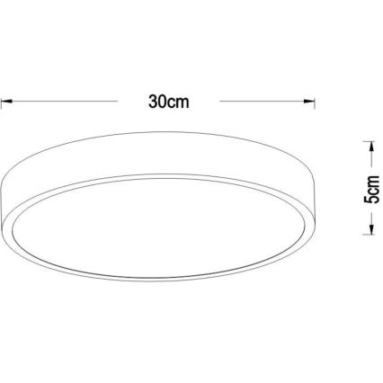 Lucide 79185/30/30 - LED Zatemnitvena stropna svetilka UNAR LED/18W/230V pr. 30 cm črna