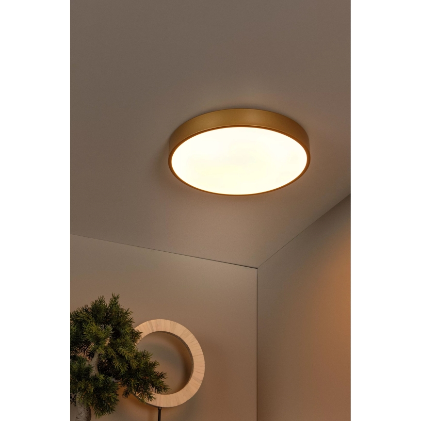 Lucide 79185/40/02 - LED Zatemnitvena stropna svetilka UNAR LED/24W/230V pr. 39,5 cm zlata