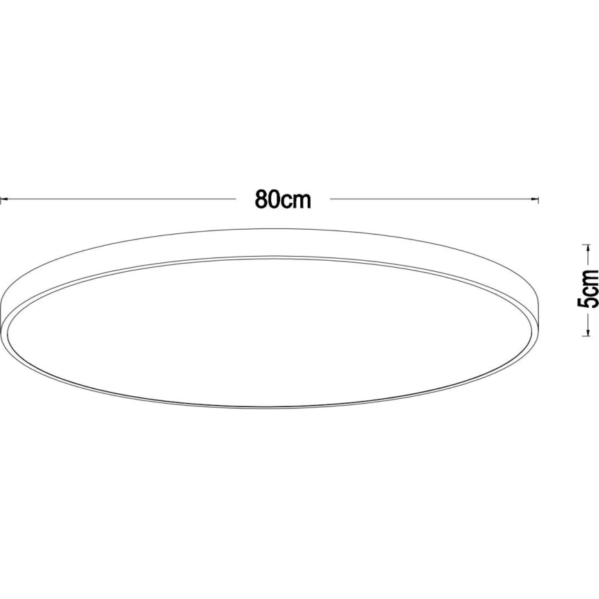 Lucide 79185/80/02 - LED Zatemnitvena stropna svetilka UNAR LED/80W/230V pr. 80 cm zlata