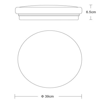 Lucide 79199/32/61 - LED stropna svetilka OTIS LED/32W/230V