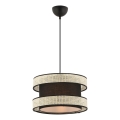 Lustar na vrv HALO 1xE27/60W/230V crna/krem